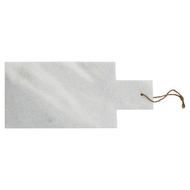 Rectangular White Marble Paddle Chopping and Serving Board | Kindia