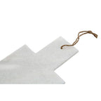 Rectangular White Marble Paddle Chopping and Serving Board | Kindia