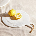 Round Marble Paddle Chopping and Serving Board | Kindia