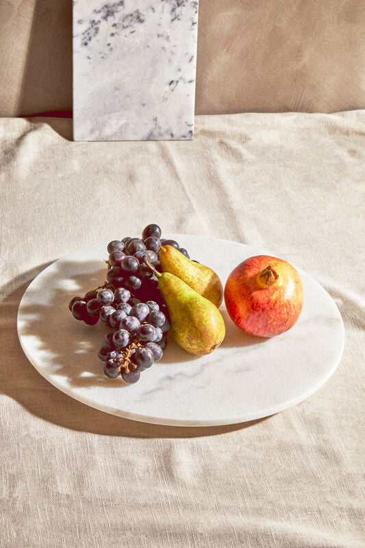 Round White Marble Lazy Susan | Kindia