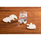 Set of 4 Marble Jigsaw Coasters | Kindia