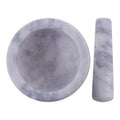 Grey Marble Bowl Shape Mortar and Pestle | Salerno