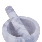 Grey Marble Bowl Shape Mortar and Pestle | Salerno