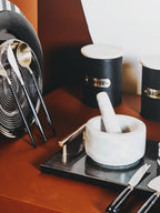 Grey Marble Mortar and Pestle | Salerno