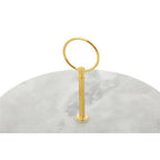 Grey Marble Cake Stand with Gold Handle | Salerno