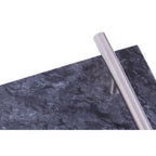 Black Marble Serving Board with Silver Handles | Marmore