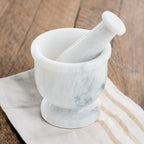 White Marble Mortar and Pestle Set | Salerno