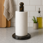 Black and Gold Marble Kitchen Roll Holder | Marmore