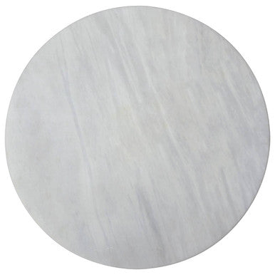 Salerno White Round Chopping and Serving Board