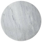 White Marble Round Chopping and Serving Board | Salerno