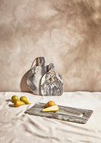Rounded Grey Marble Chopping and Serving Board | Marmore