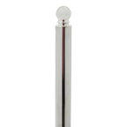 Chrome and White Marble Toilet Roll Holder | Linnea
