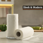 Gold Kitchen Roll Holder with Marble Base | Delphine