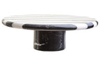 Large Black and White Marble Cake Stand | Soma