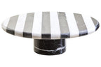Large Black and White Marble Cake Stand | Soma