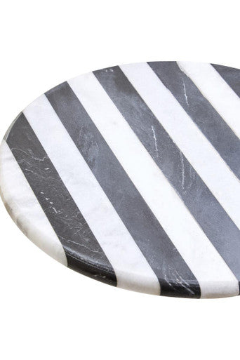 Large Black and White Marble Cake Stand | Soma