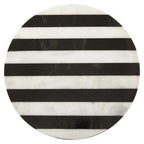 Small Black and White Marble Round Cake Stand | Soma
