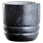 Black Marble Textured Mortar and Pestle | Marmore