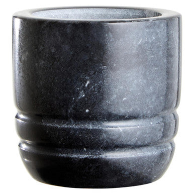 Black Marble Textured Mortar and Pestle | Marmore