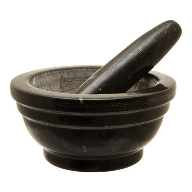 Brown Marble Mortar and Pestle | Marmore