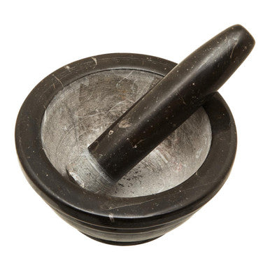 Brown Marble Mortar and Pestle | Marmore