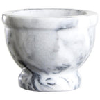 Grey Marble Mortar and Pestle with Rim | Salerno