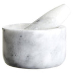 Grey Marble Straight Mortar and Pestle | Salerno