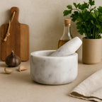 Grey Marble Straight Mortar and Pestle | Salerno