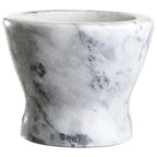 Grey Marble Curved Mortar and Pestle | Salerno