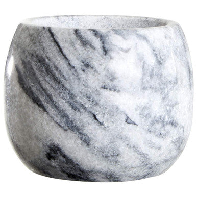 Grey Marble Clean Sided Mortar and Pestle | Salerno