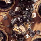 Black and Gold Marble Cake Stand | Marmore