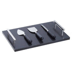 Black Marble Cheese Board and Knife Set | Marina