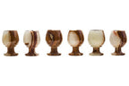 Set of Six Onyx Shot or Liqueur Glasses | Marmore