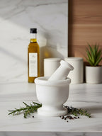 White Marble Mortar and Pestle | Marmore