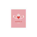 Fontaines DC - I Love You - Irish Claddagh (Pink + Red)