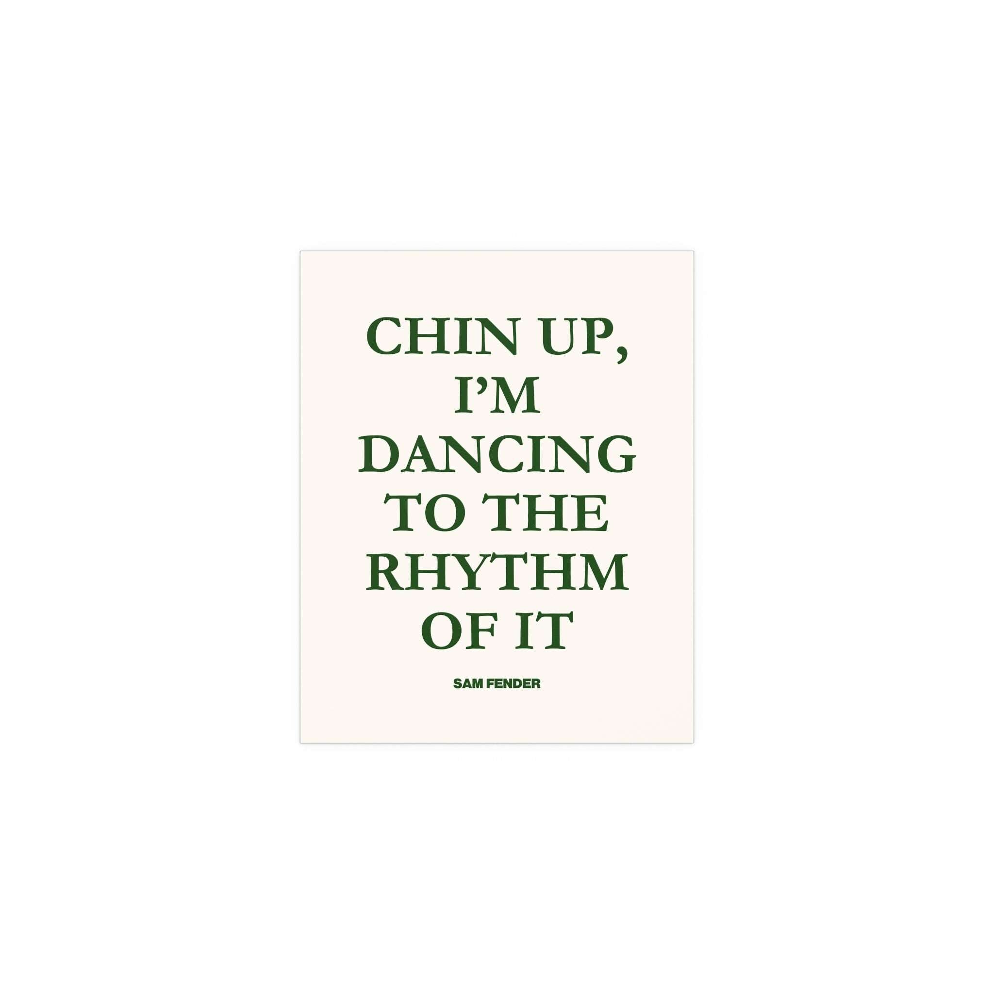 Sam Fender - Chin Up (Green + Off-white)