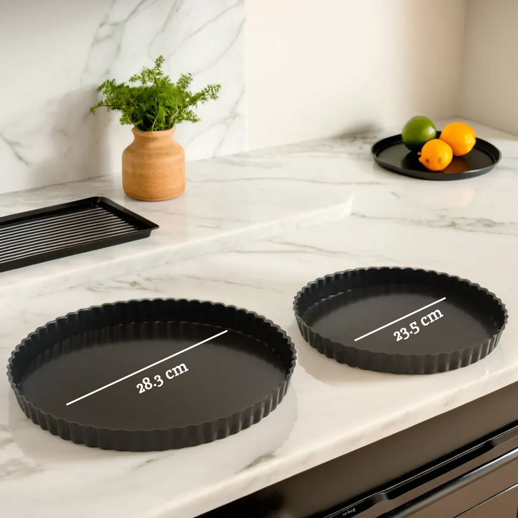 Set of Two Fluted Flan Tins | From Scratch