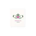 Fontaines DC - I Love You - Irish Claddagh (Off-white + Green + Pink)