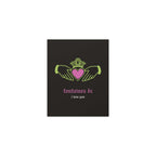 Fontaines DC - I Love You - Irish Claddagh (Black + Green + Pink)