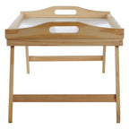 White Top Pinewood with Folding Legs | Bed Tray