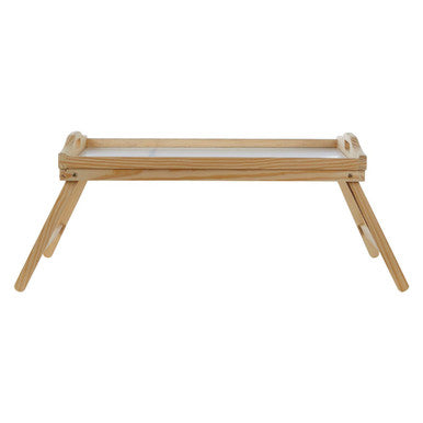 White Top Pinewood with Folding Legs | Bed Tray