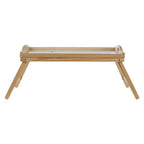 White Top Pinewood with Folding Legs | Bed Tray