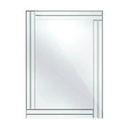 Bevelled Edge Wall Mirror with Double Line Frame | Milania