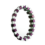 Purple Mirrored Glass Wall Mirror | Carlotta