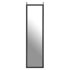 Black Plastic Frame Over Door Mirror | Mize