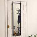 Black Plastic Frame Over Door Mirror | Mize
