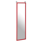 Red Plastic Frame Over Door Mirror | Mize