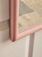 Pink Plastic Frame Over Door Mirror | Mize