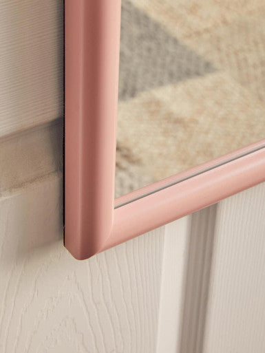 Pink Plastic Frame Over Door Mirror | Mize
