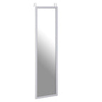 White Plastic Frame Over Door Mirror | Mize